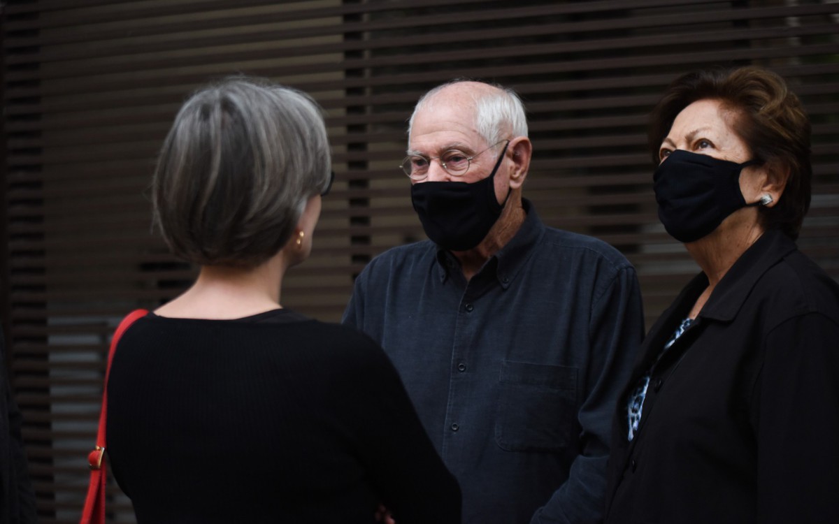 Nilton Travesso no velório de Jô Soares - Leo Franco / Ag. News