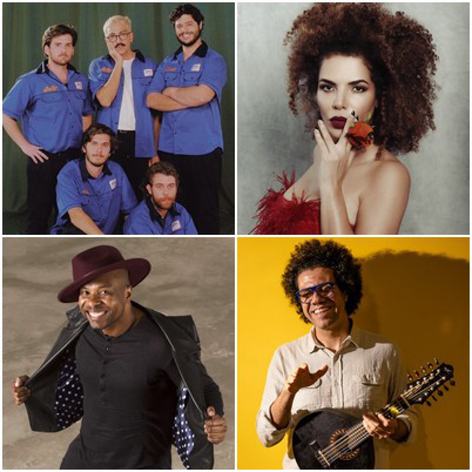 Jovem Dionisio, Vanessa da Mata, Buchecha e Hamilton de Holanda 