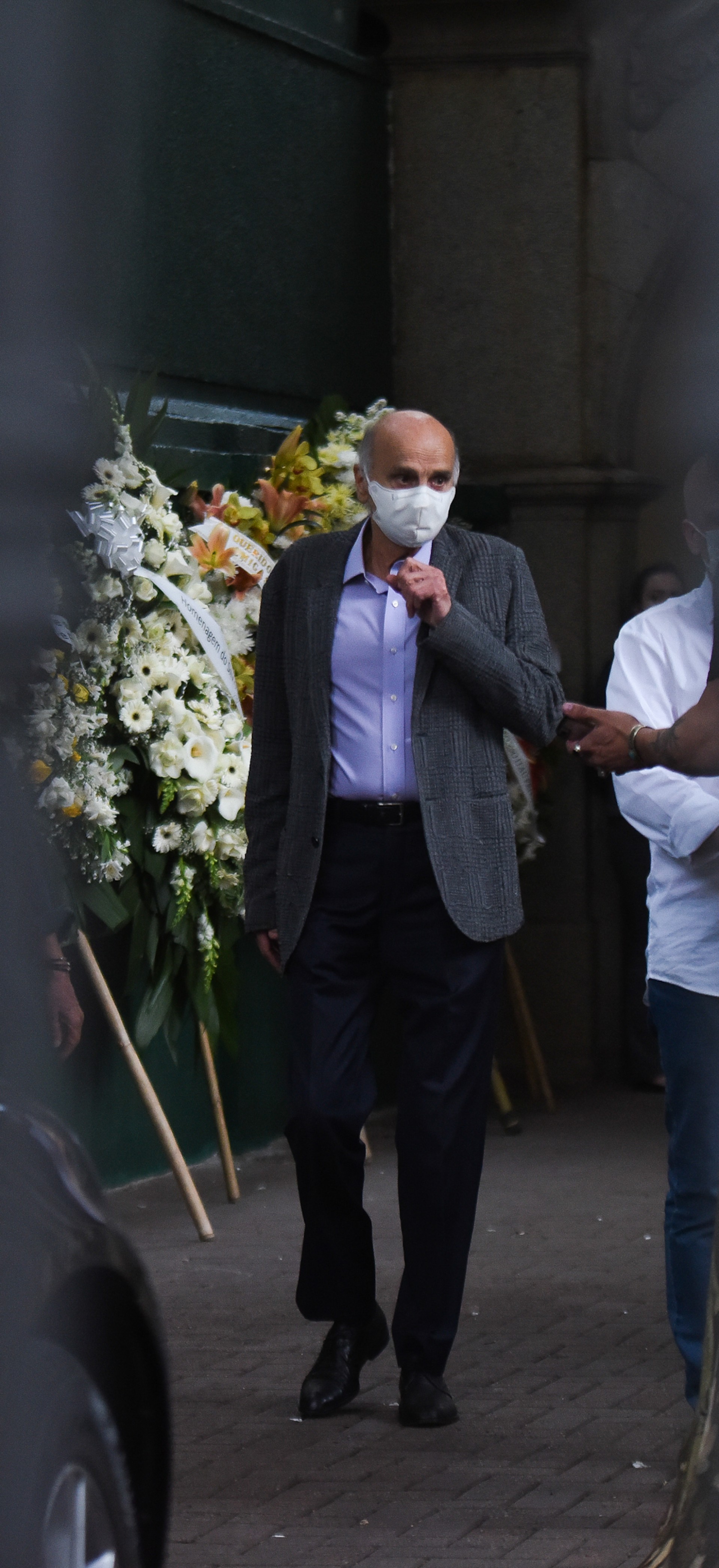 Drauzio Varella no velório de Jô Soares, nesta sexta-feira - Leo Franco / Ag. News