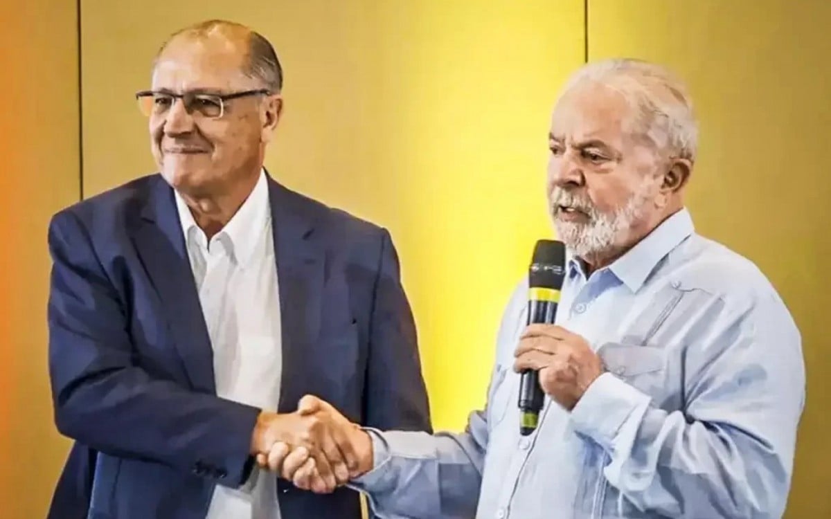 Alckmin vem como vice-presidente de Luiz Inácio Lula da Silva (PT) - reprodução