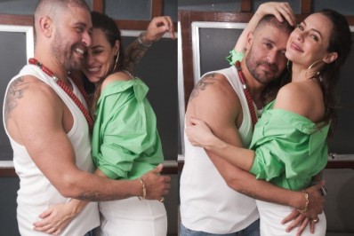 Casalzão! Paolla Oliveira e Diogo Nogueira posam coladinhos e encantam a web