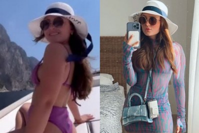 Larissa Manoela curte passeio em Capri e André Luiz Frambach se declara: 'Meu paraíso'