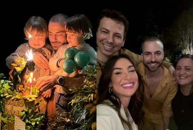 Thales Bretas reúne famosos em festa de aniversário dos filhos, Romeu e Gael