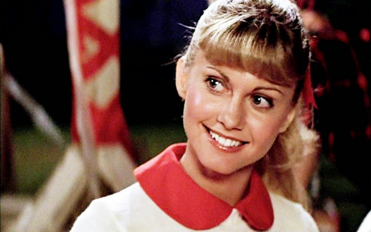 Olivia Newton-John como Sandy, em 'Grease', de 1978 - ReproduÃÂ§ÃÂ£o