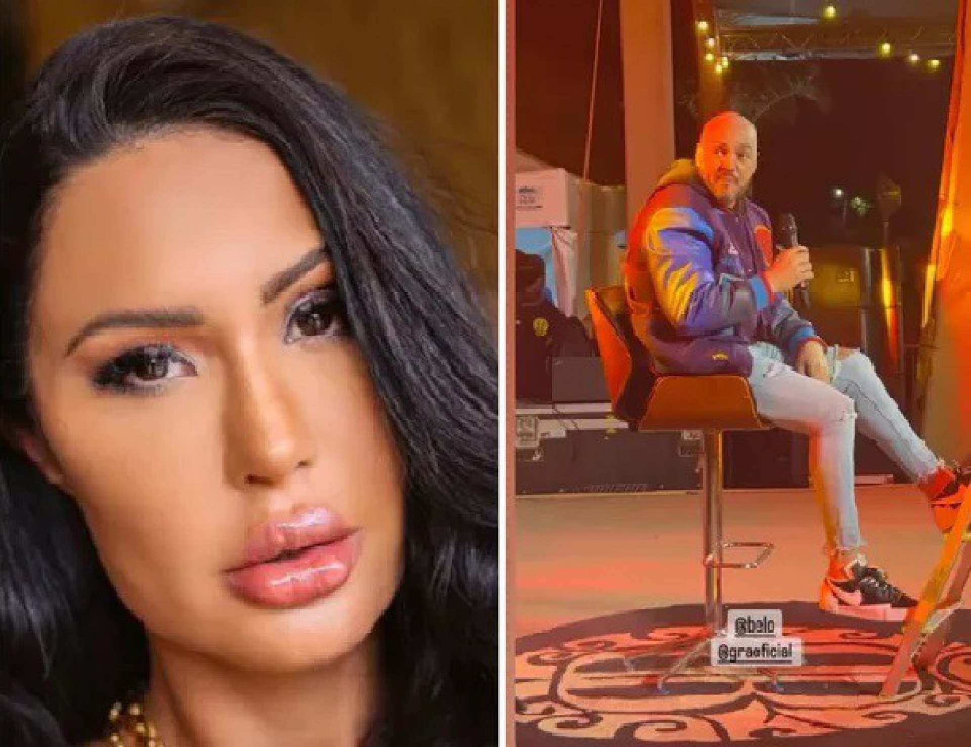 Gracyanne Barbosa defende Belo após cantor se apresentar sentado  - Reprodução / Instagram