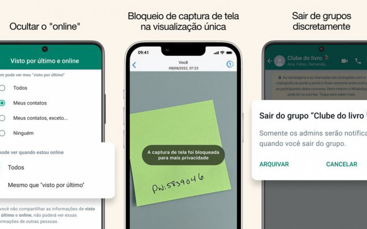 Novos recursos dispon&iacute;veis para os usu&aacute;rios