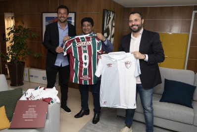 Ídolo do Fluminense, Fred e Mario Bittencourt se encontram com presidente da CBF