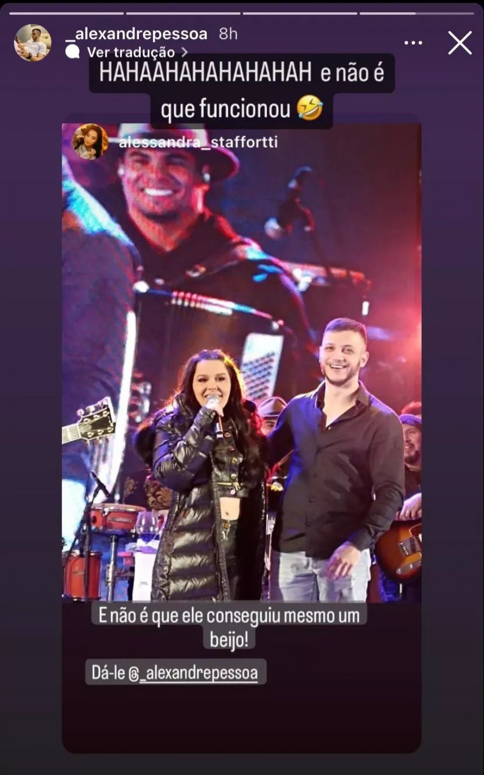 Fã celebra beijo em Maraisa - Reprodução do Instagram