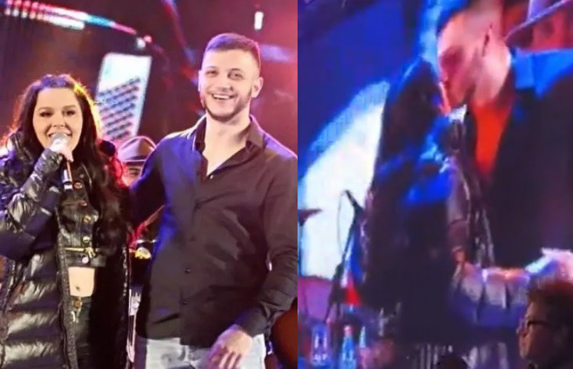 Maraisa beija fã durante show  - Reprodução de vídeo