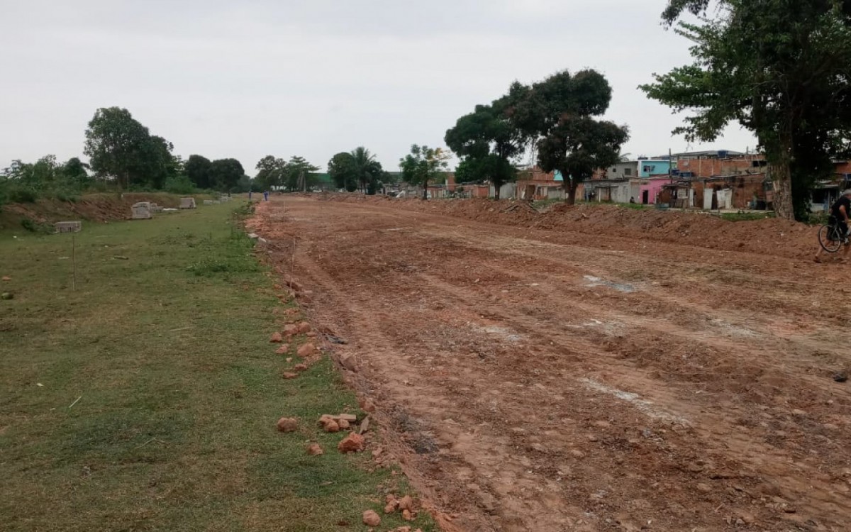 Obra do Parque Linear, em Duque de Caxias - Divulga&ccedil;&atilde;o