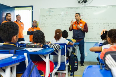 Defesa Civil realiza simulação para emergências em escolas de Itaguaí