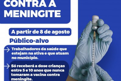 Campanha de vacinação contra a Meningite tem início em São João de Meriti