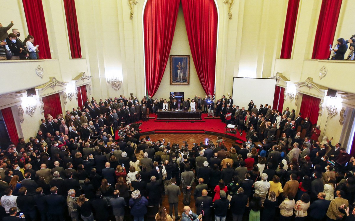 Leitura da Carta pela Democracia na Faculdade de Direito de S&atilde;o Paulo