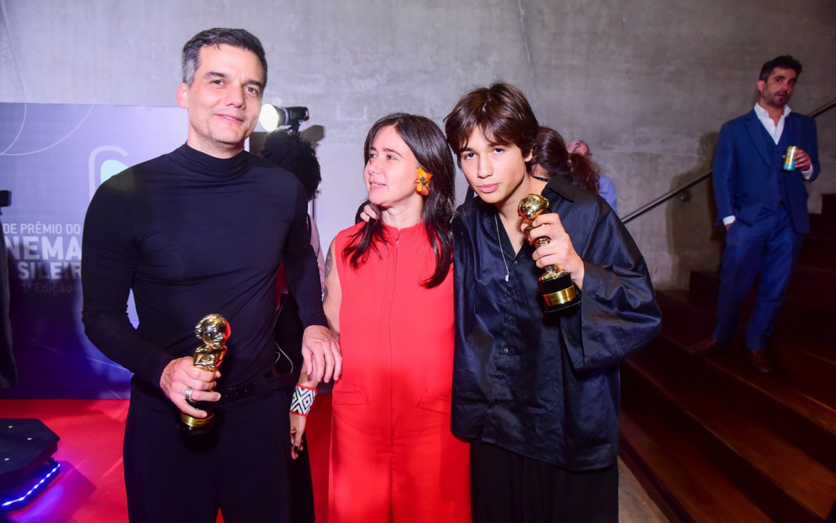 Wagner Moura e fam&iacute;lia