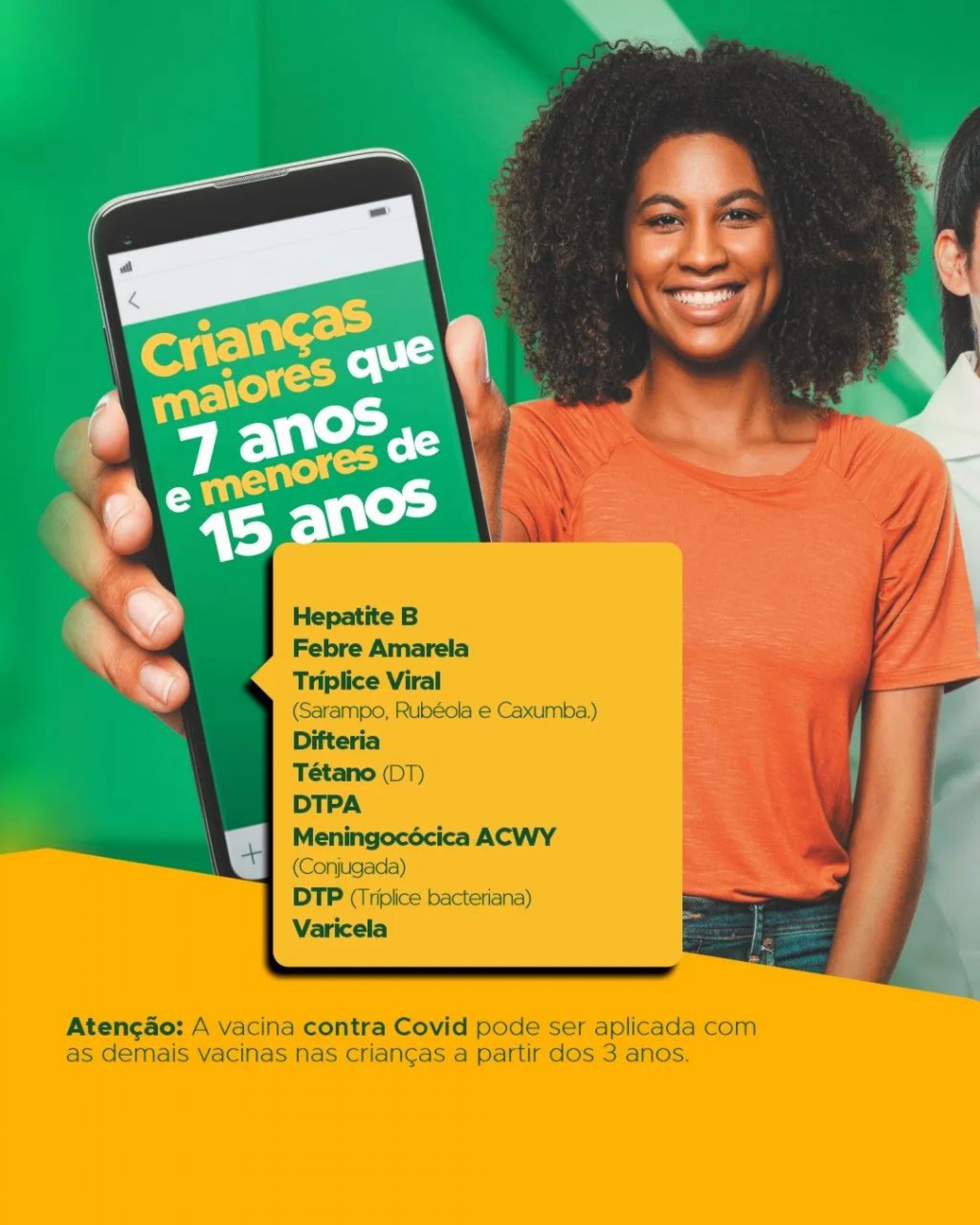 &Eacute; necess&aacute;rio a apresenta&ccedil;&atilde;o da caderneta de vacina&ccedil;&atilde;o  - Divulga&ccedil;&atilde;o