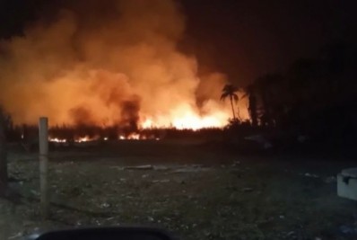 Queimada criminosa em canavial é flagrada pela GAM e suspeitos alegam desconhecer ilegalidade