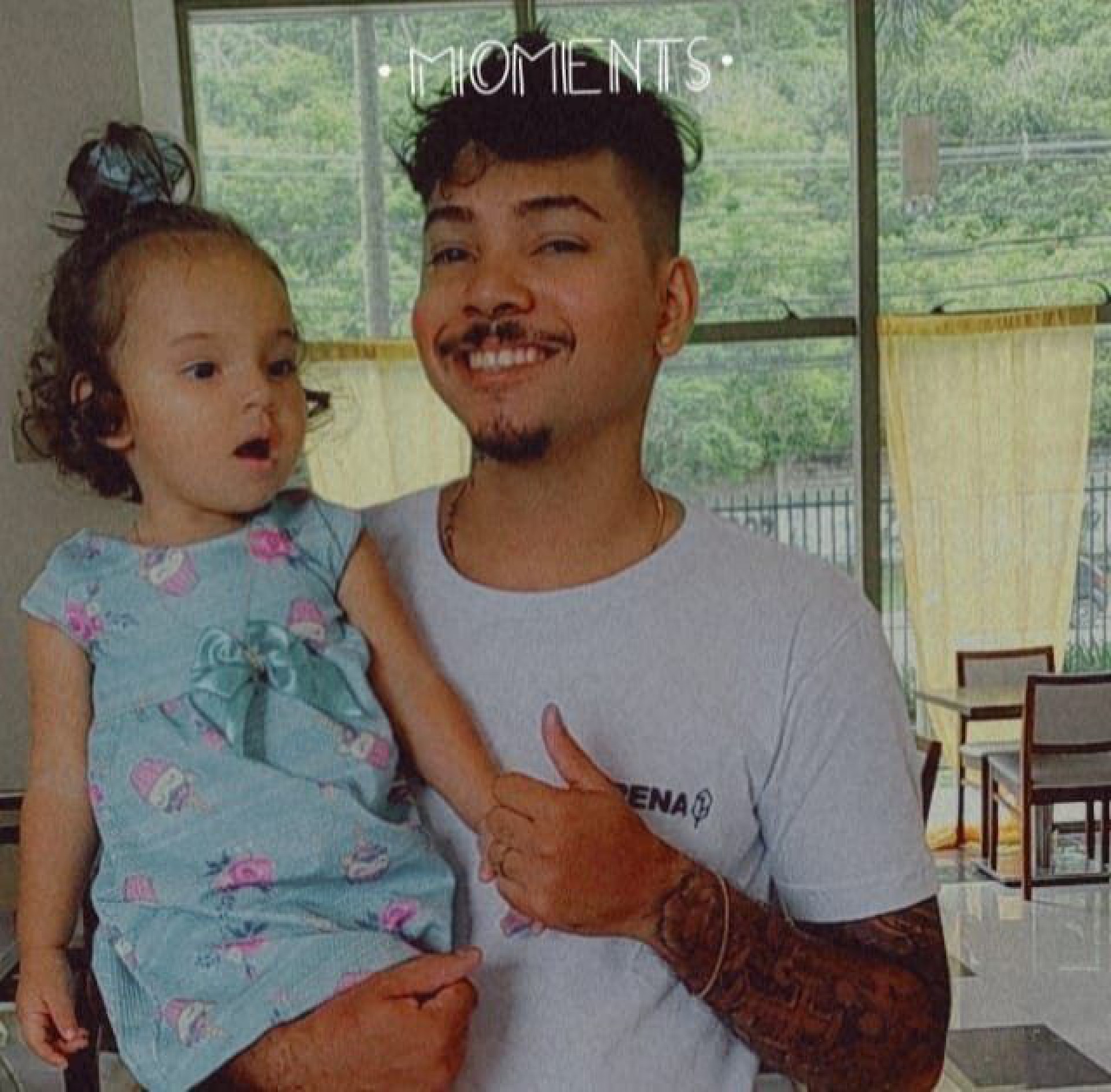 Allana ao lado do pai, Vinicius Nascimento - Reprodução/Redes Sociais