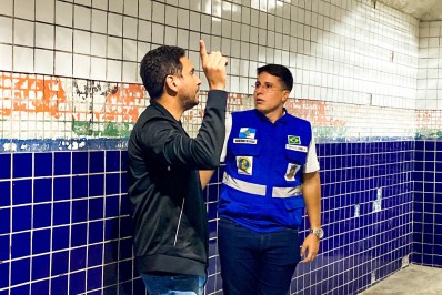 Obra no túnel do Centro de Nilópolis passa por visita técnica