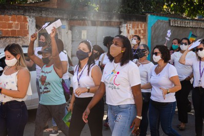 Caminhada pelo fim da violência contra a mulher acontece neste sábado (13) em Mesquita