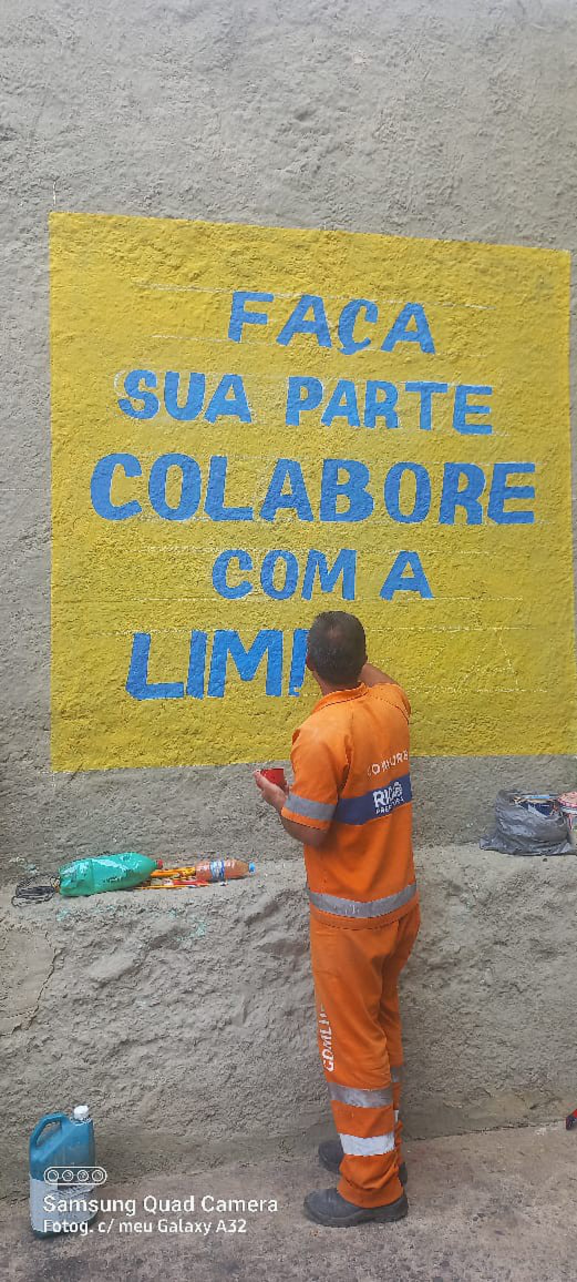 Comlurb ecoponto na comunidade da Mineira - Divulgação 