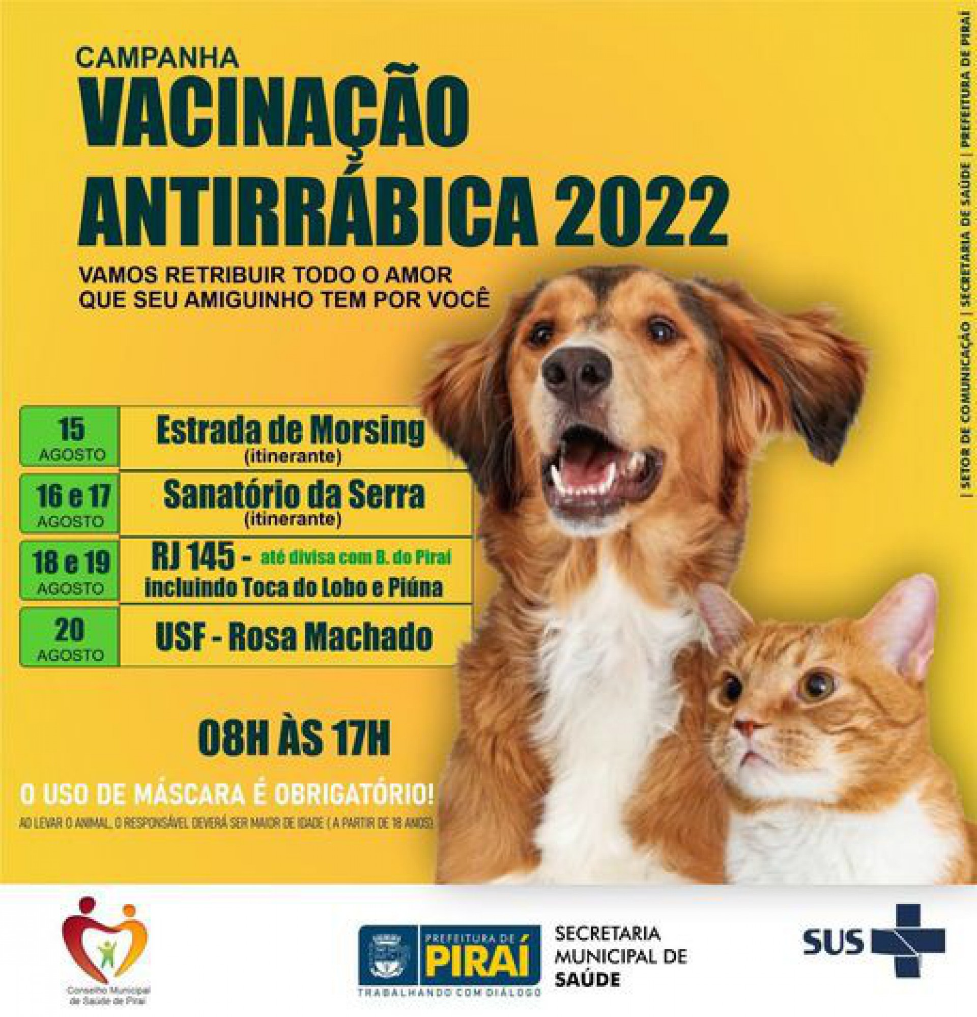 Calendário da próxima semana