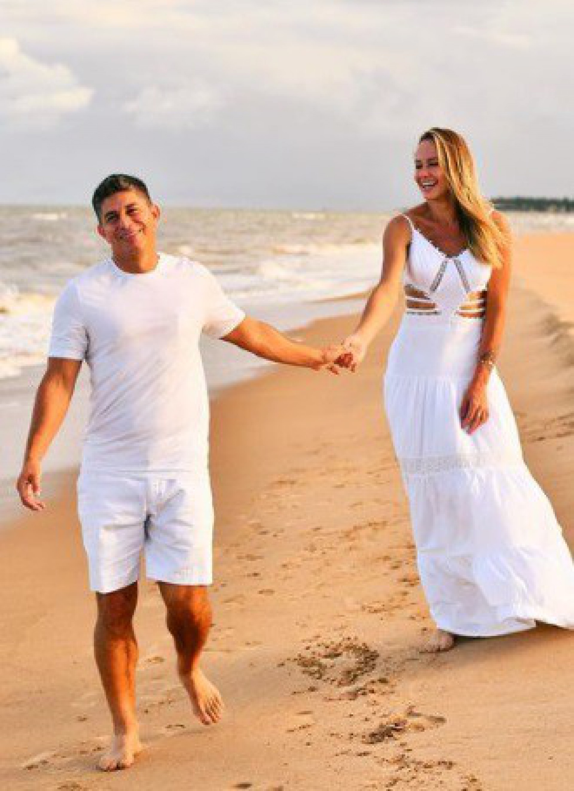 Luiza Lara e Darío Conca estão em Lua de Mel - Reprodução / Instagram