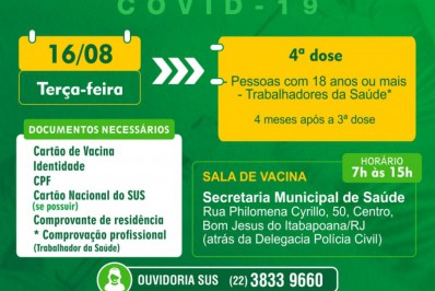 Cronograma de vacinação contra Covid-19 prevê várias doses em situações diferentes na terça-feira