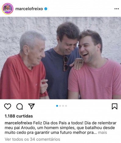 Homenagem de Marcelo Freixo (PSB) no Dia dos Pais - Divulga&ccedil;&atilde;o / Redes Sociais