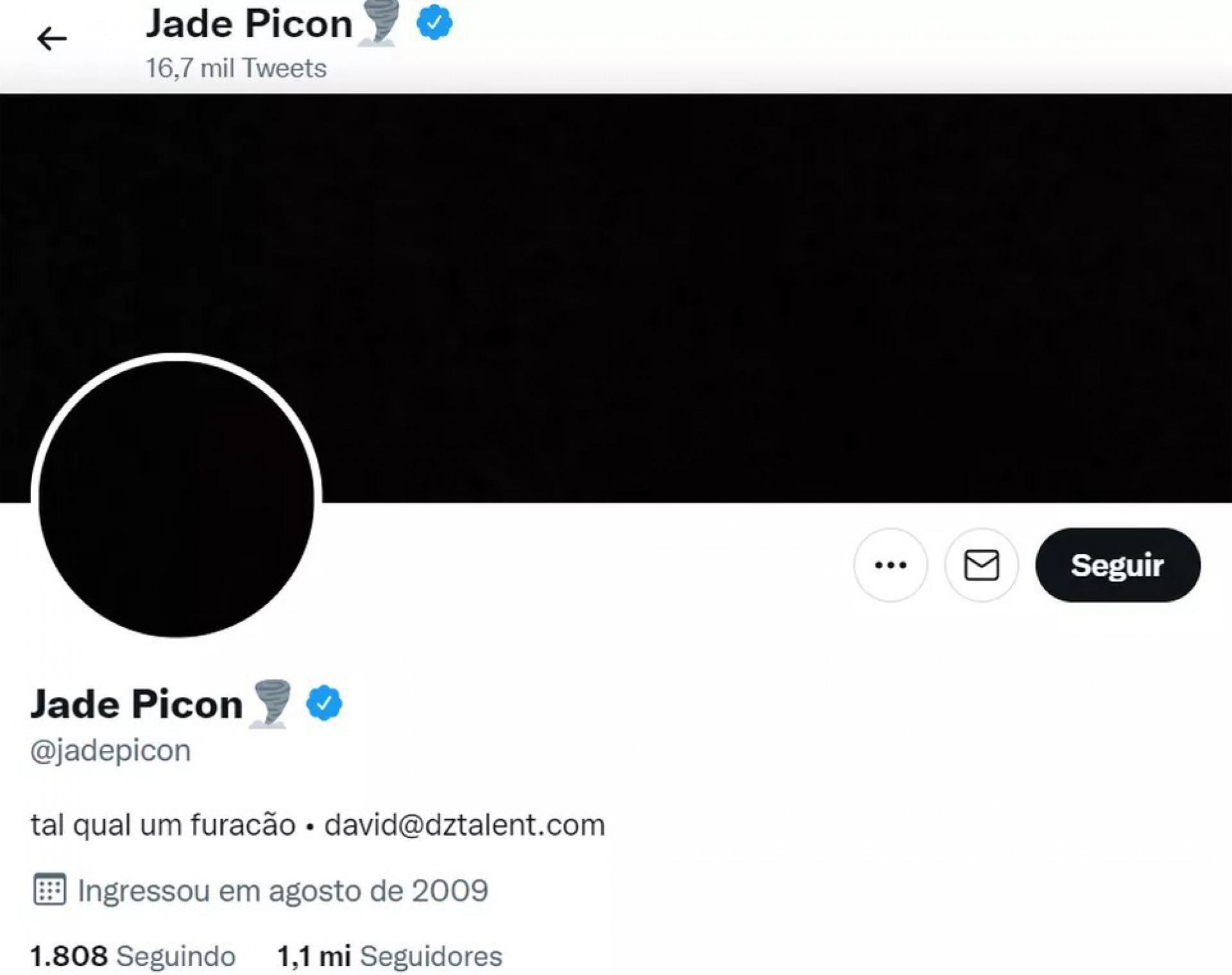 Redes sociais de Jade Picon - Reprodução/Twitter