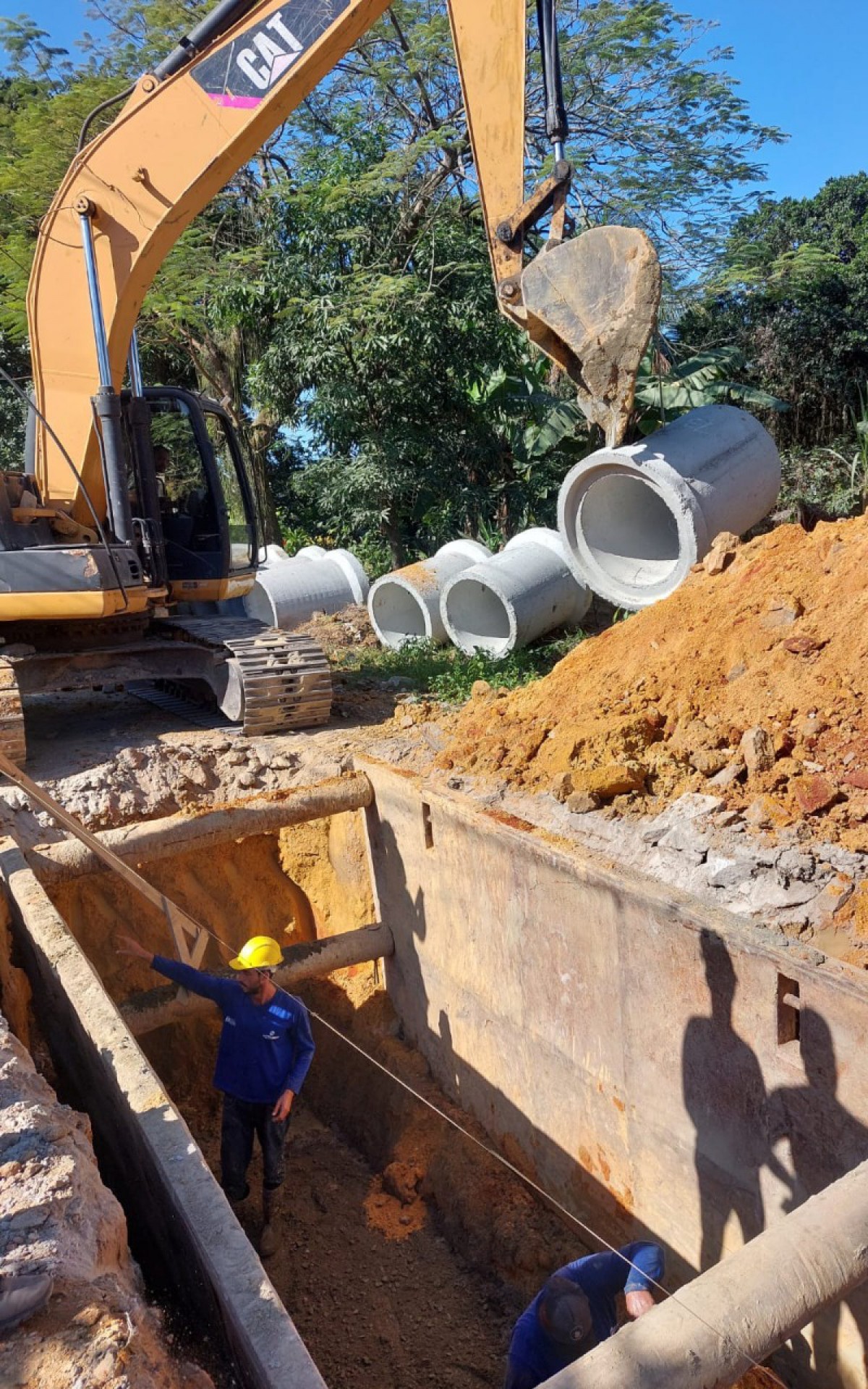 Caxias realiza obra de infraestrutura para novo acesso &agrave; Rodovia Washington Luiz - Divulga&ccedil;&atilde;o