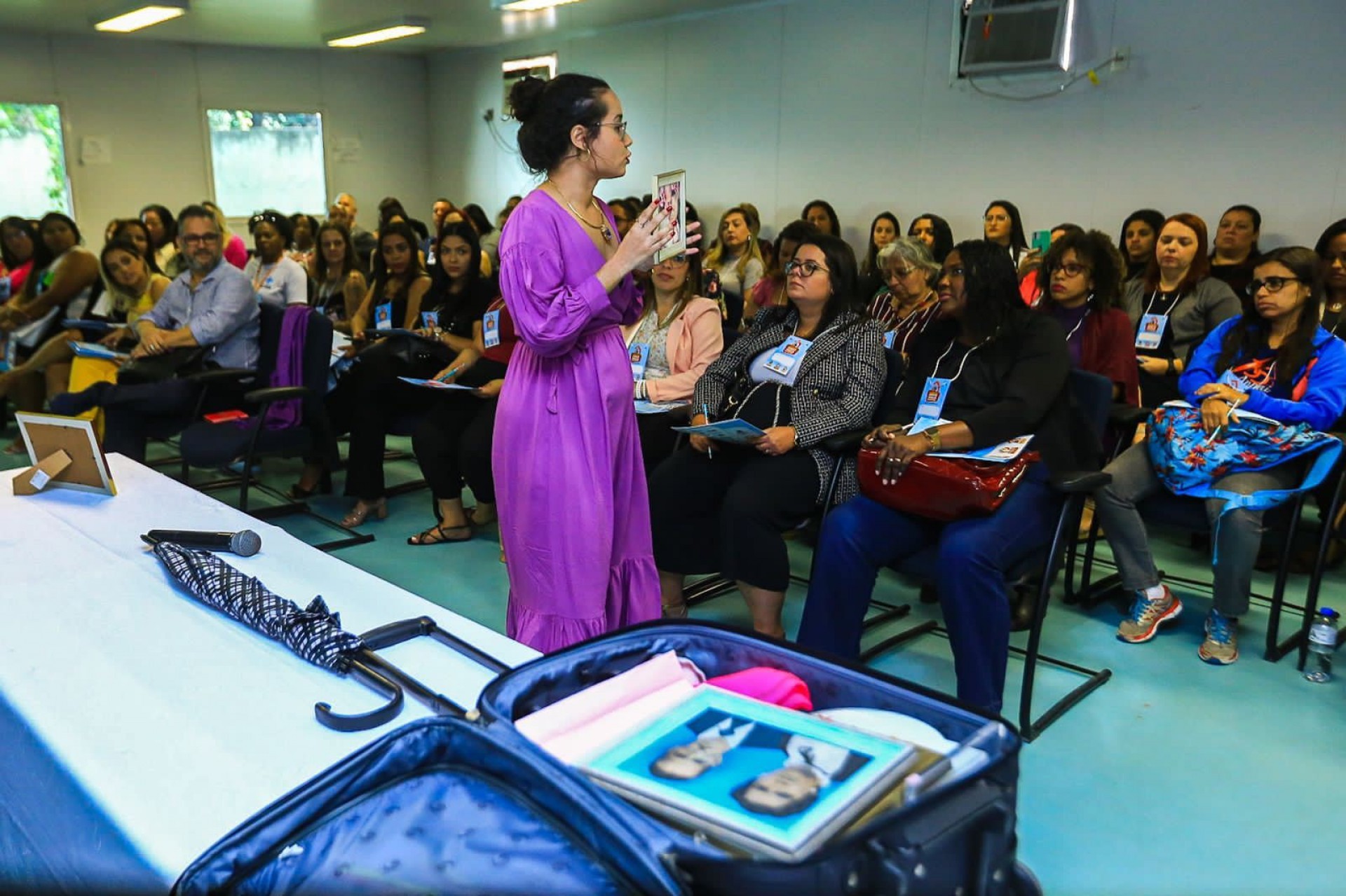 Rosangela Pedra explicou que esse &eacute; o primeiro semin&aacute;rio do programa e tem o objetivo de mostrar o trabalho realizado desde 2019 - Rafael Barreto / PMBR