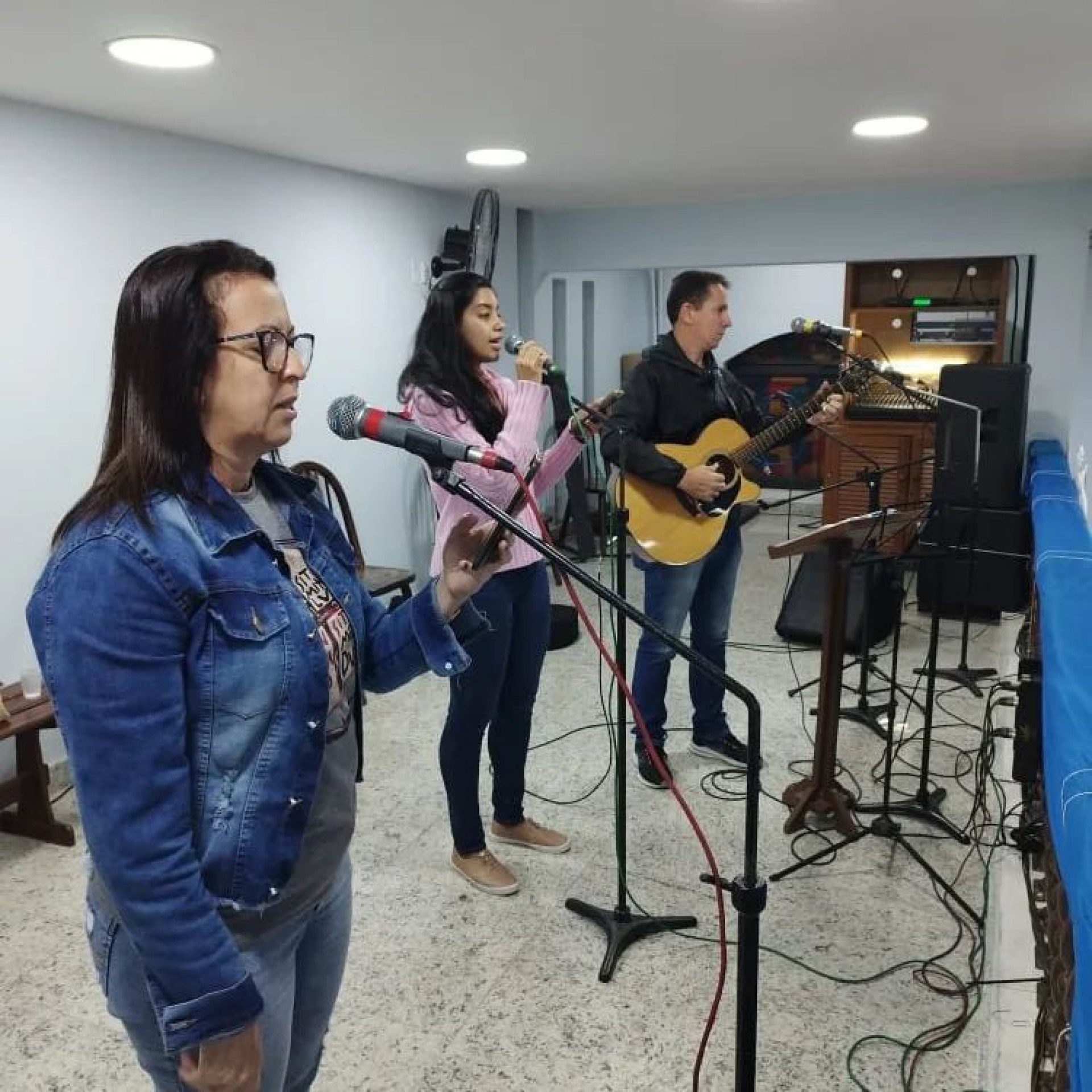 O momento foi de cantar louvores