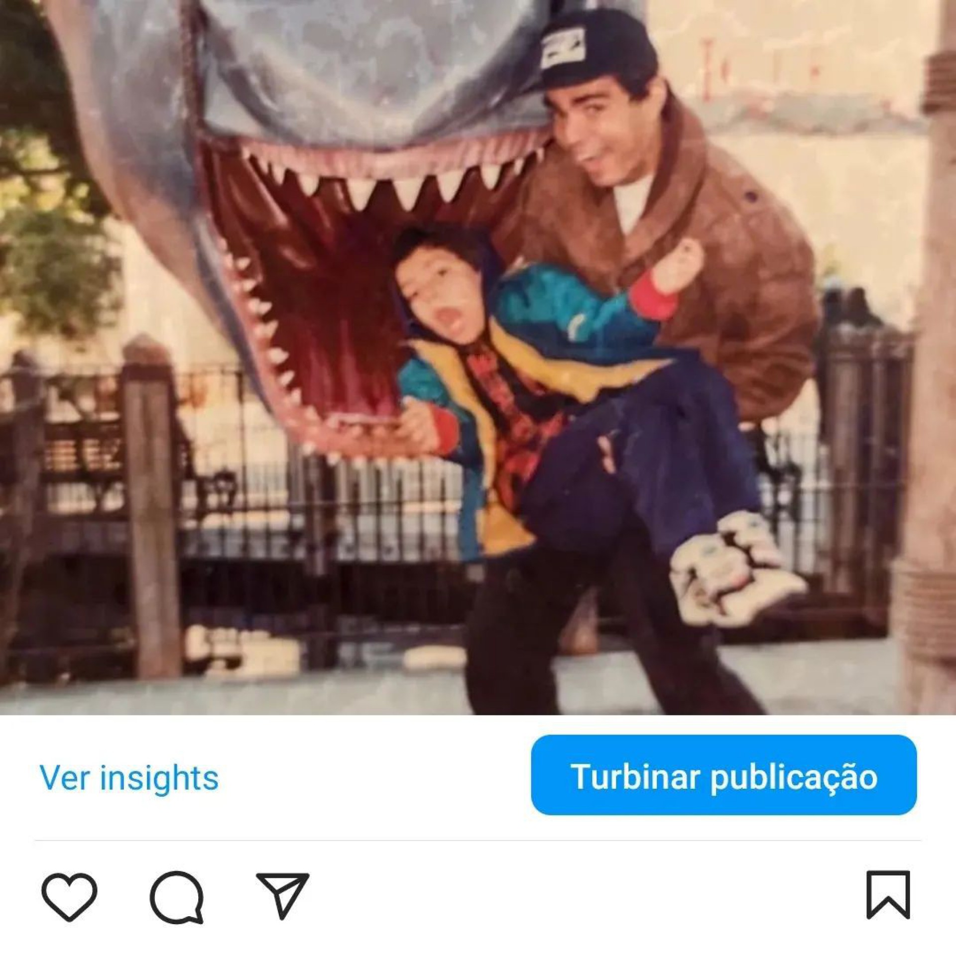 Nizo Neto e filho Rian Brito em foto divulgada em comemoração pelo dia dos pais - Reprodução Internet