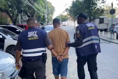 Agentes do BRT Seguro prendem homem por tráfico de drogas