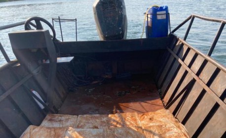 Droga foi apreendida em uma embarcação nas margens do Lado de Itaipu - Divulgação: Polícia Federal