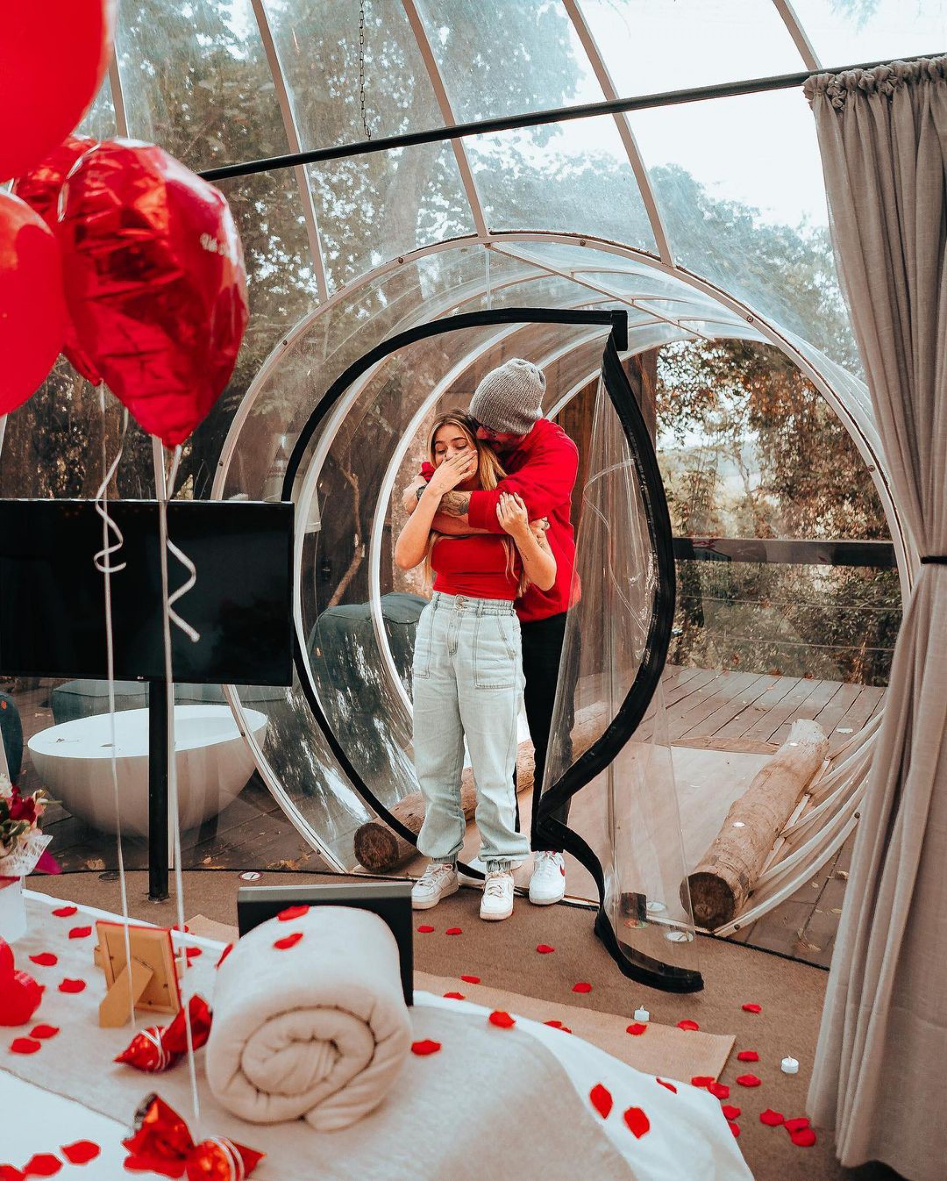 Viih Tube foi surpreendida por Eliezer com pedido de namoro em cenário romântico - Reprodução/Instagram