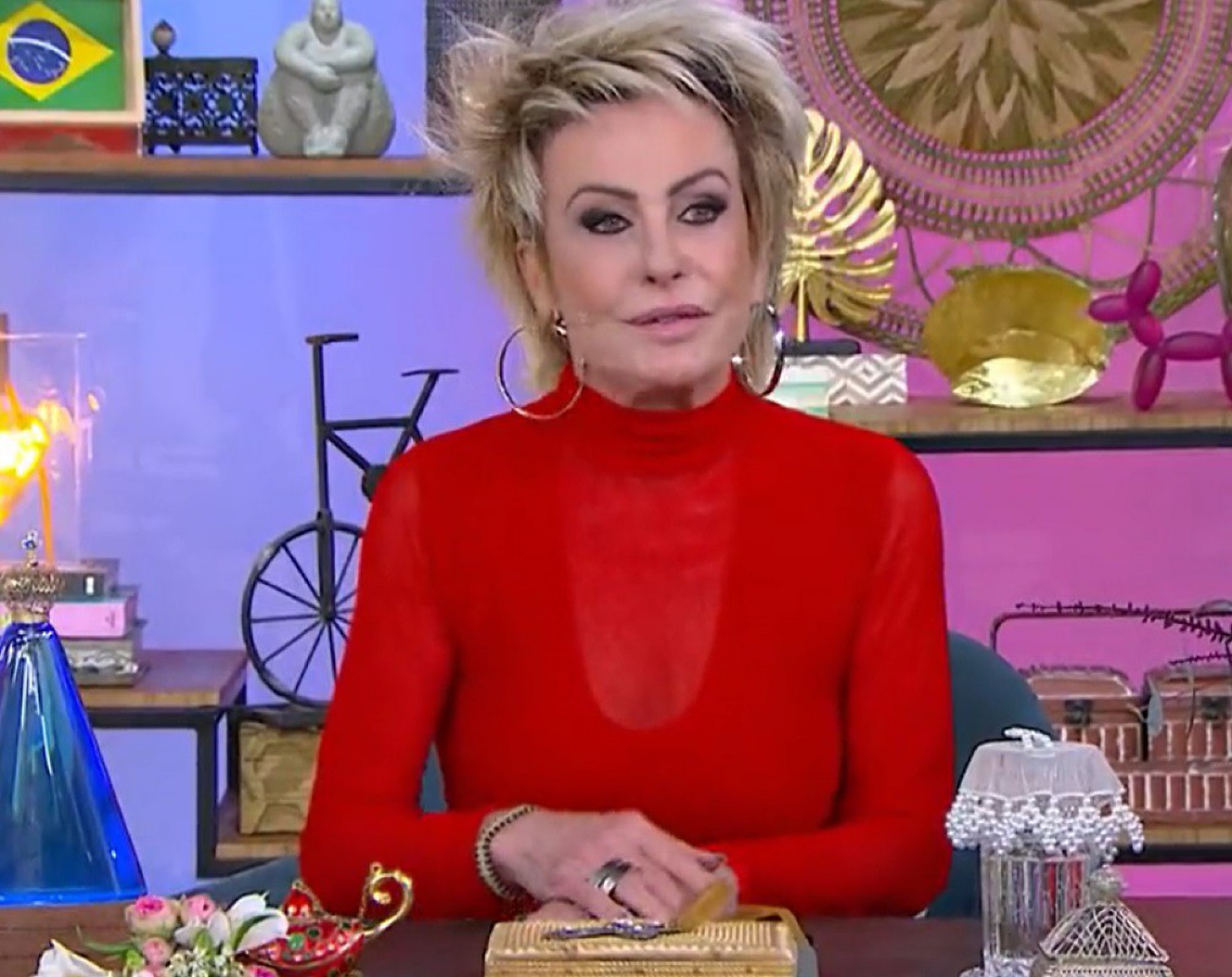 Ana Maria Braga testa positivo para Covid-19 pela terceira vez e se afasta do comando do 'Mais Voc&ecirc;' - Reprodu&ccedil;&atilde;o da TV Globo