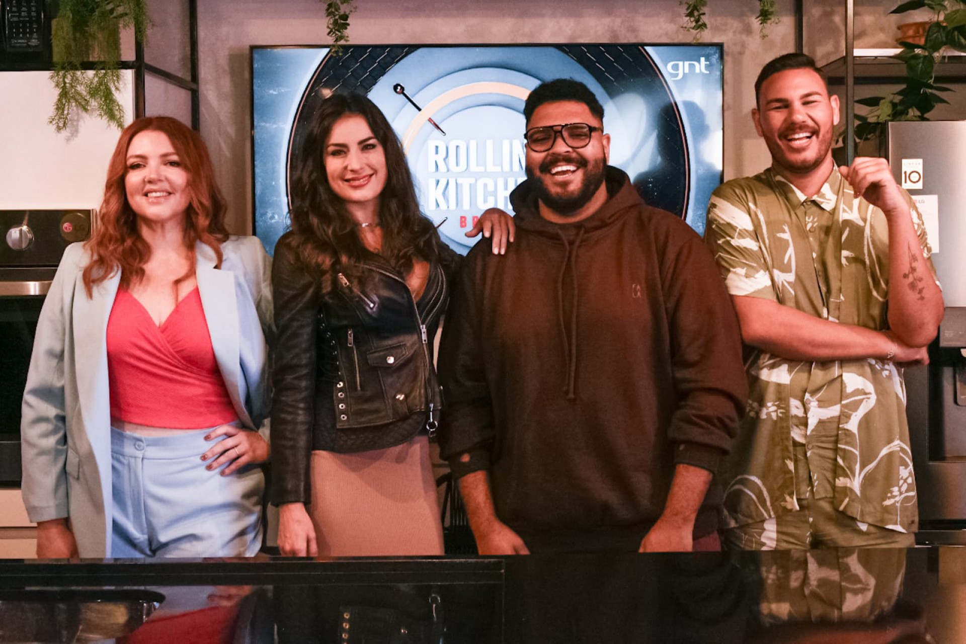 Ariana Nutt, Heaven Delhaye, Paulo Vieira e Cadu Moura - Divulgação / GNT