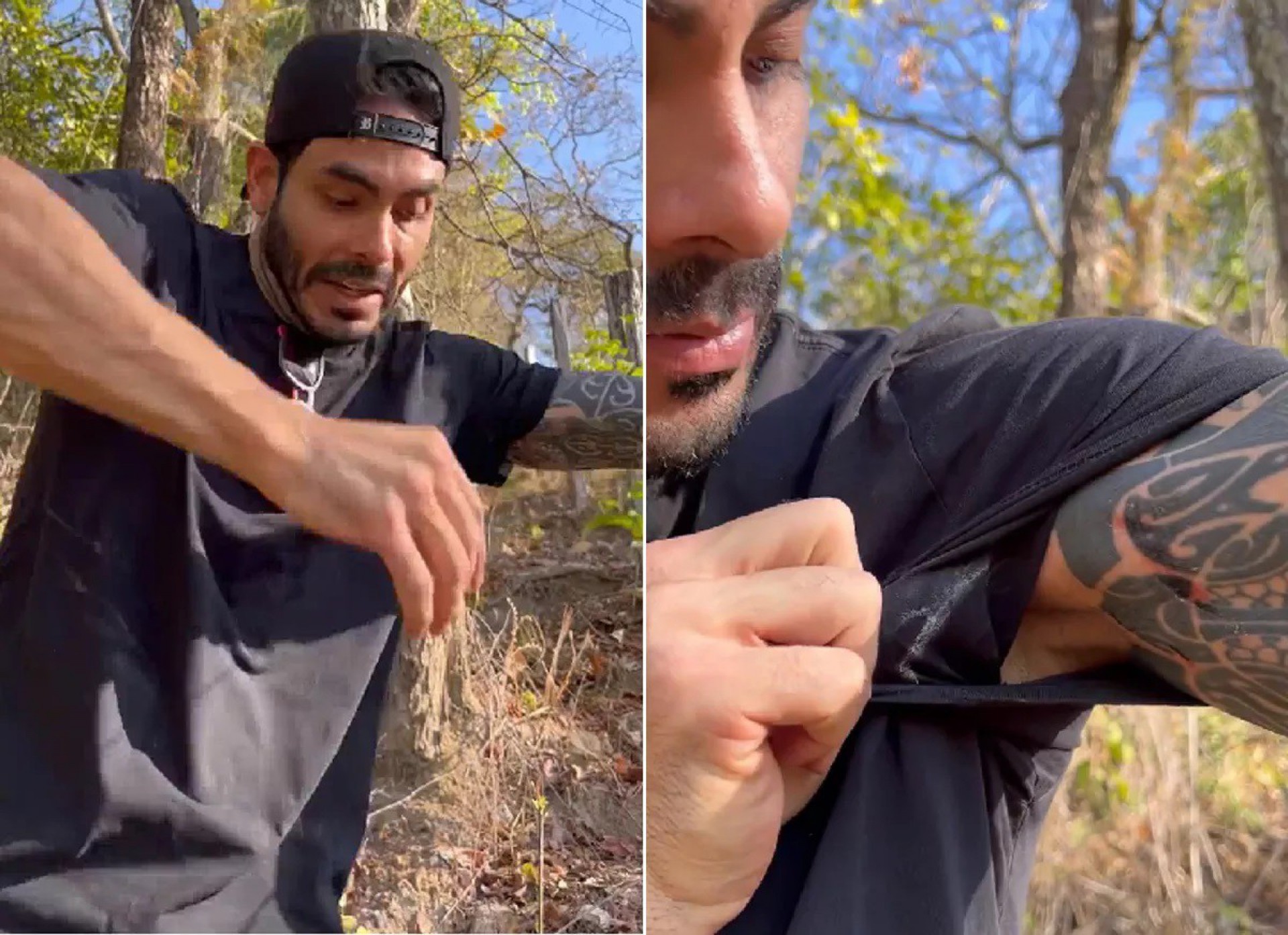 Rodolffo rasga braço em arame farpado durante trilha - Reprodução / Instagram