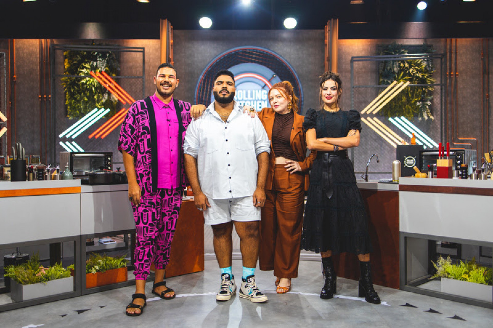 Cadu Moura, Paulo Vieira, Ariana Nutt e Heaven Delhaye - Divulgação / GNT