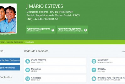 Família Esteves em dose dupla na foto da urna eletrônica