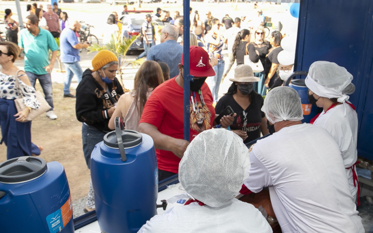O container fica instalado ao lado do Centro de Cidadania, no Loteamento &Acirc;ncora