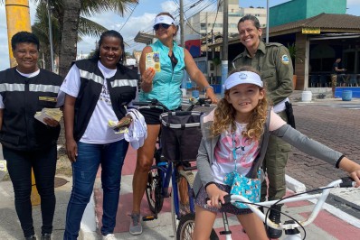 No Dia Nacional do Ciclista, Mobilidade Urbana de Macaé realiza Blitz Educativa