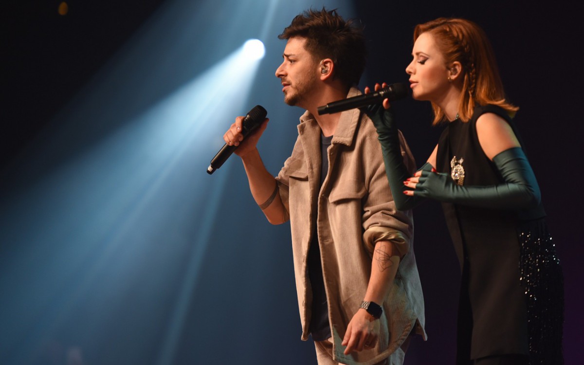 Sandy e Junior cantam juntos em S&atilde;o Paulo