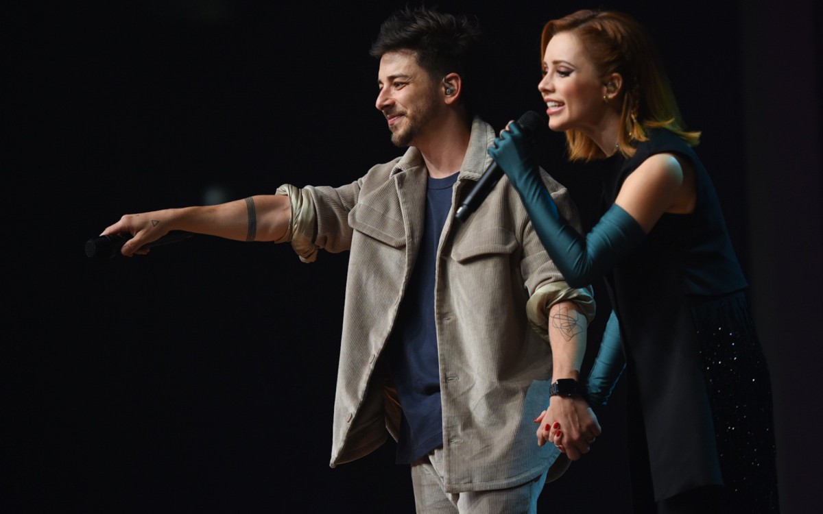 Sandy e Junior cantam juntos em S&atilde;o Paulo