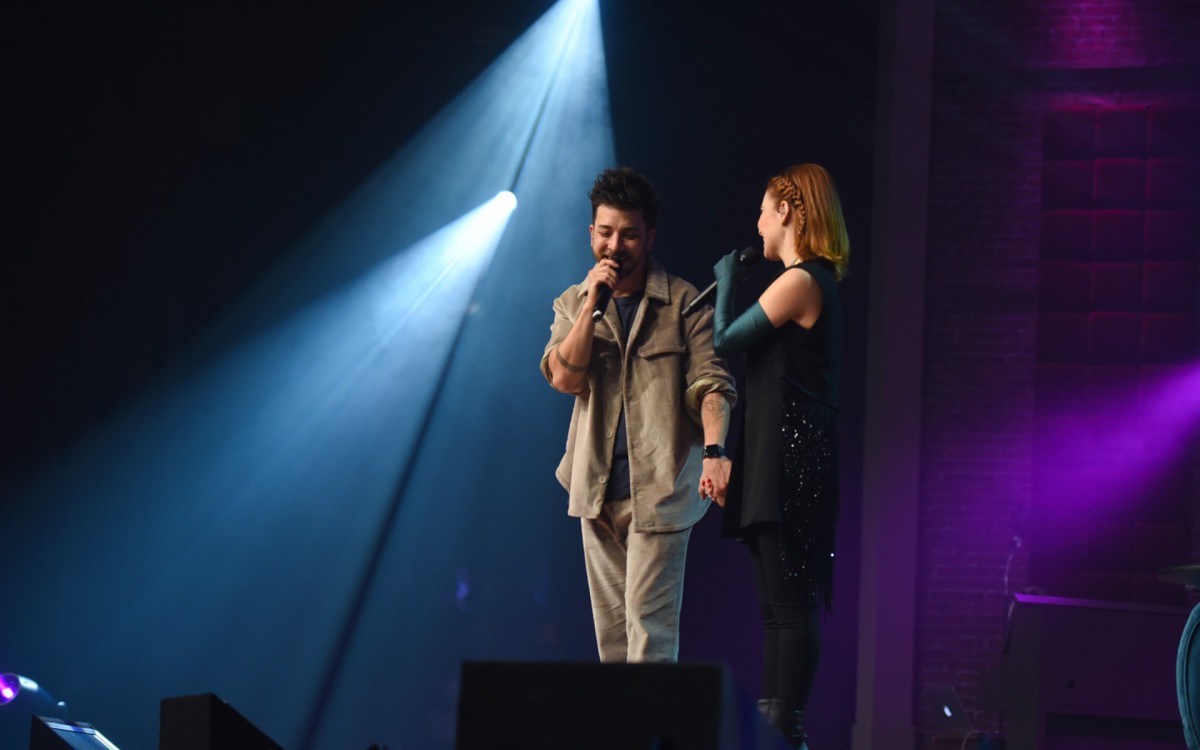 Sandy e Junior cantam juntos em S&atilde;o Paulo