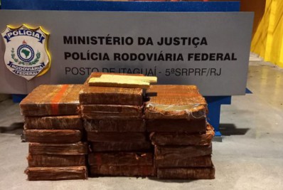Após perseguição, motorista é preso com 285 quilos de maconha em Itaguaí