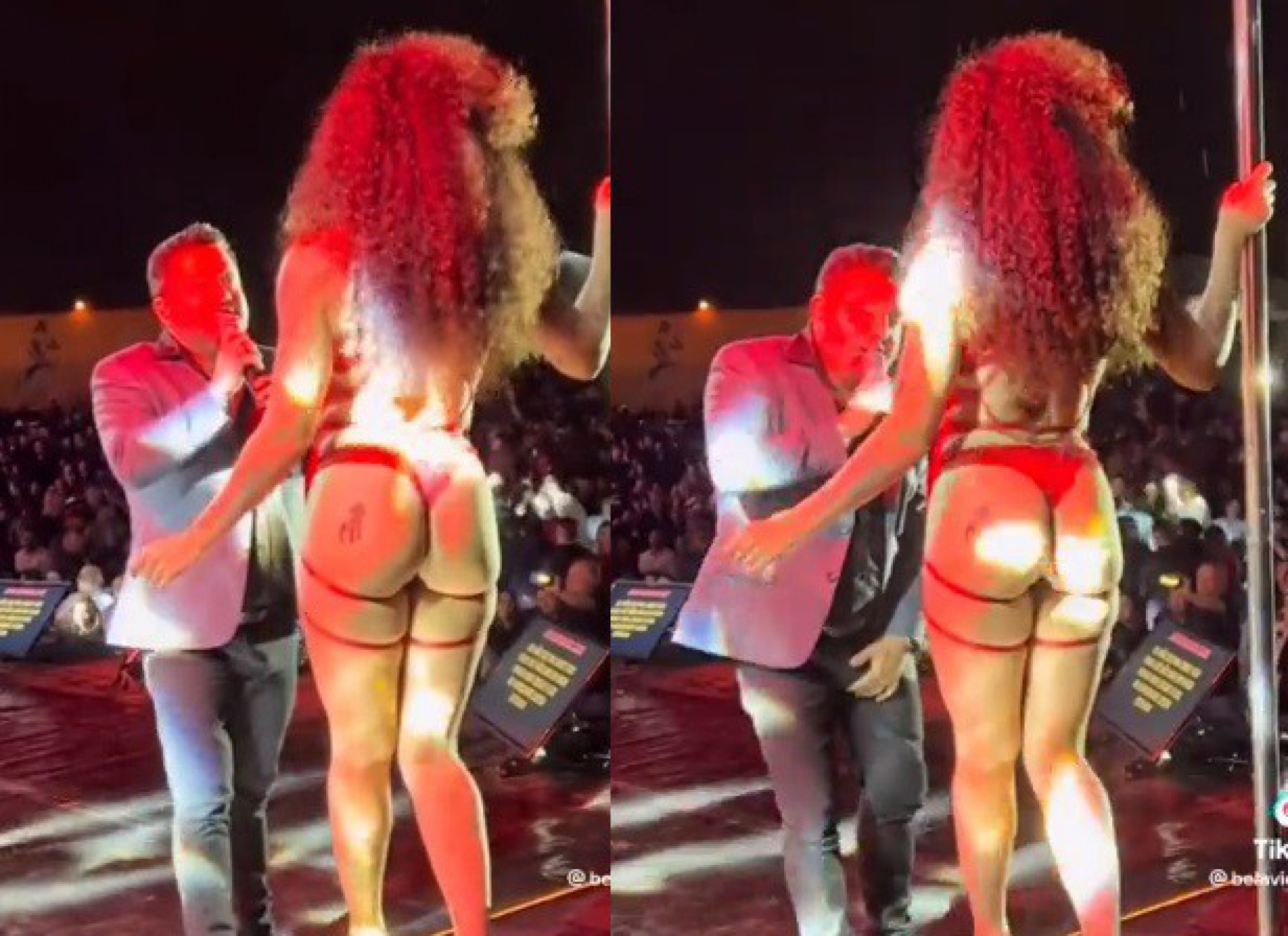  Internautas notam possível ereção de Bruno após apresentação de bailarina - Reprodução de vídeo