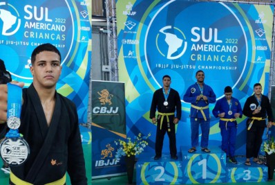 Vice-campeão infanto-juvenil do campeonato Sul-Americano de Jiu-Jitsu é são-franciscano