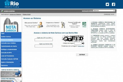 Nota carioca volta a funcionar, após uma semana fora do ar